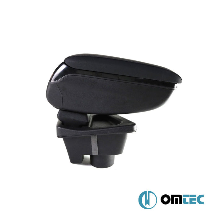 Armrest Box V2 (Leatherette+Sliding+ABS Adapter) Black - Renault Megane - SD IV - (2016 - )