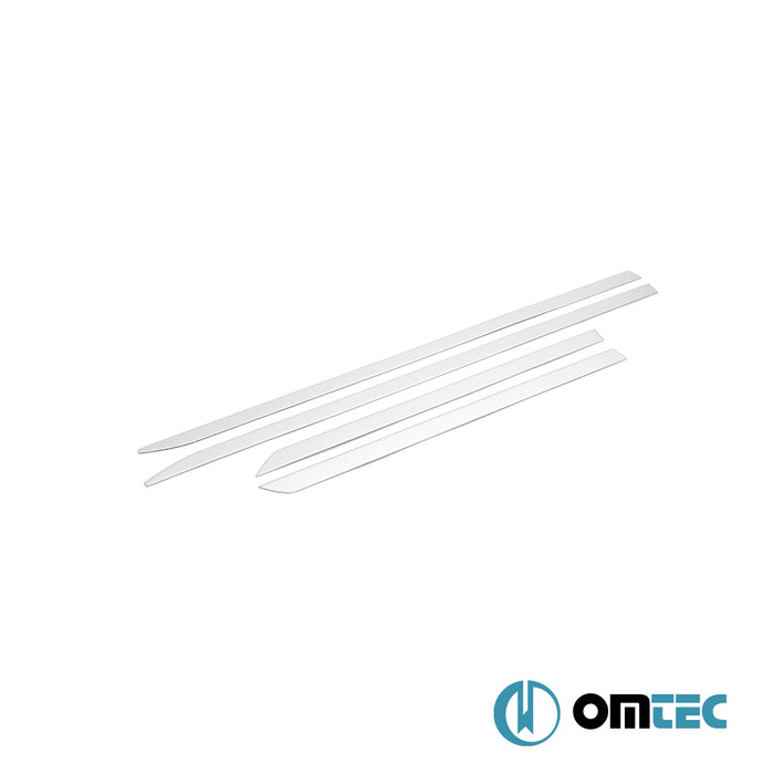 Side Door Streamer 4 Pcs. S.Steel (Gloss)  - Renault Clio - HB 5D BJA FL - (2023-)