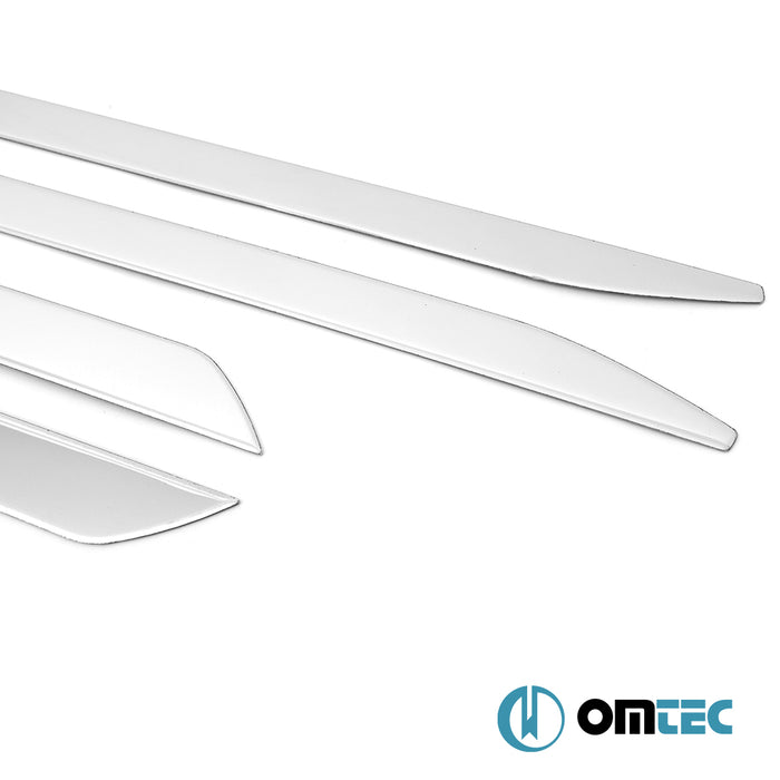 Side Door Streamer 4 Pcs. S.Steel (Gloss)  - Renault Clio - HB 5D BJA FL - (2023-)