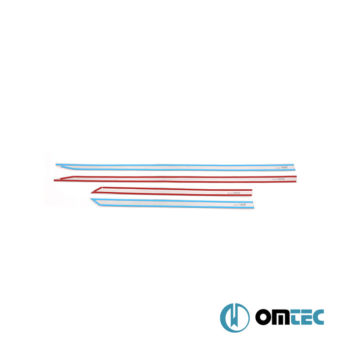 Side Door Streamer 4 Pcs. S.Steel (Gloss)  - Renault Clio - HB 5D BJA FL - (2023-)