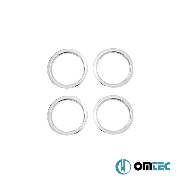 Feu anti brouillard - Contours chromé en inox  - 4 pièces - Scania R-Series - TRUCK I  - (2004-2017)