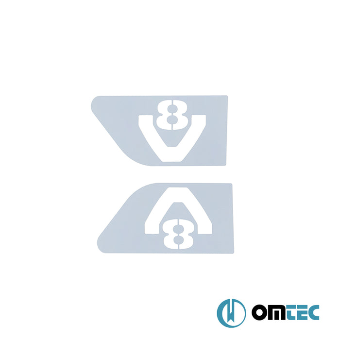 Logo 2 Pcs.(With Hole) S.Steel - Scania R-Series - TRUCK I  - (2004-2017)