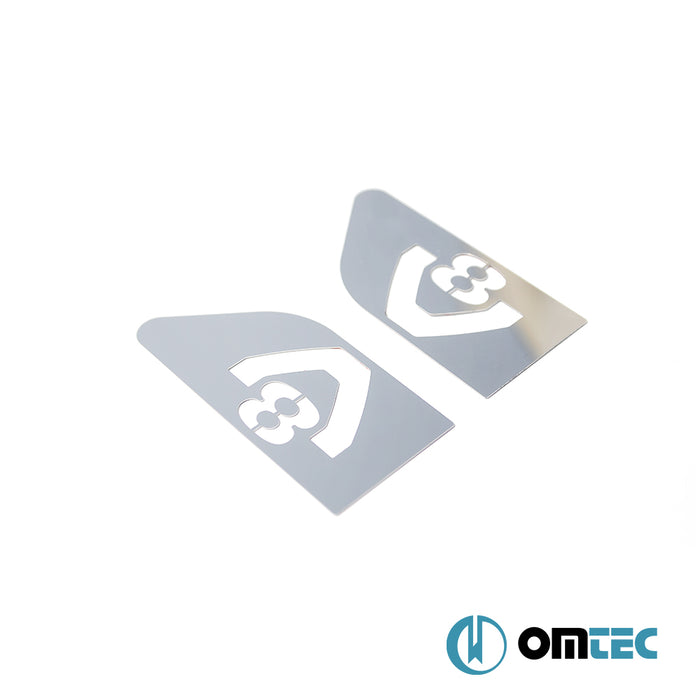 Logo 2 Pcs.(With Hole) S.Steel - Scania R-Series - TRUCK I  - (2004-2017)