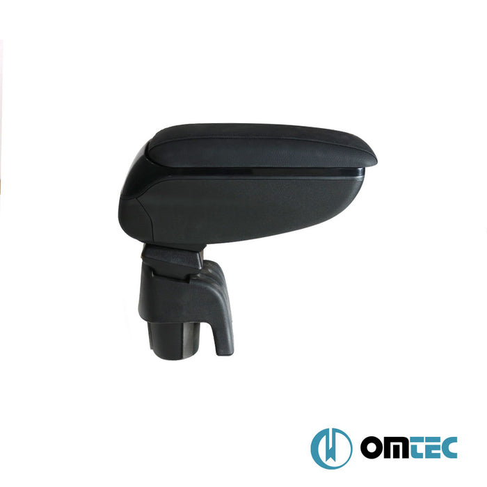 Armrest Box V2 (Leatherette+Sliding+Vacuum Adapter) Black - Skoda Roomster - MVN 5J - (2007 - 2015)