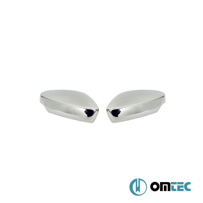 Mirror Cover 2 Pcs. S.Steel (w/Indicator) - Skoda Rapid - SD NH3  - (2012-)