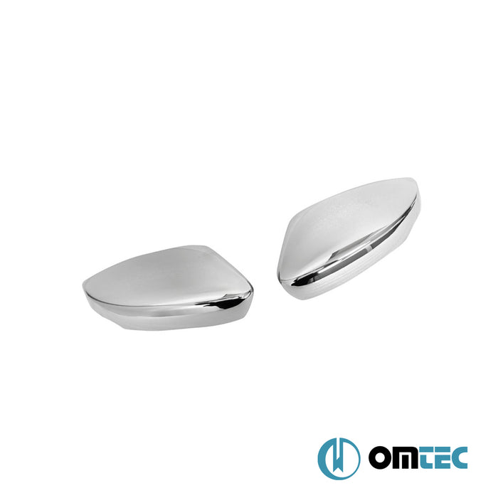 Mirror Cover 2 Pcs. S.Steel (w/Indicator) - Skoda Rapid - SD NH3  - (2012-)