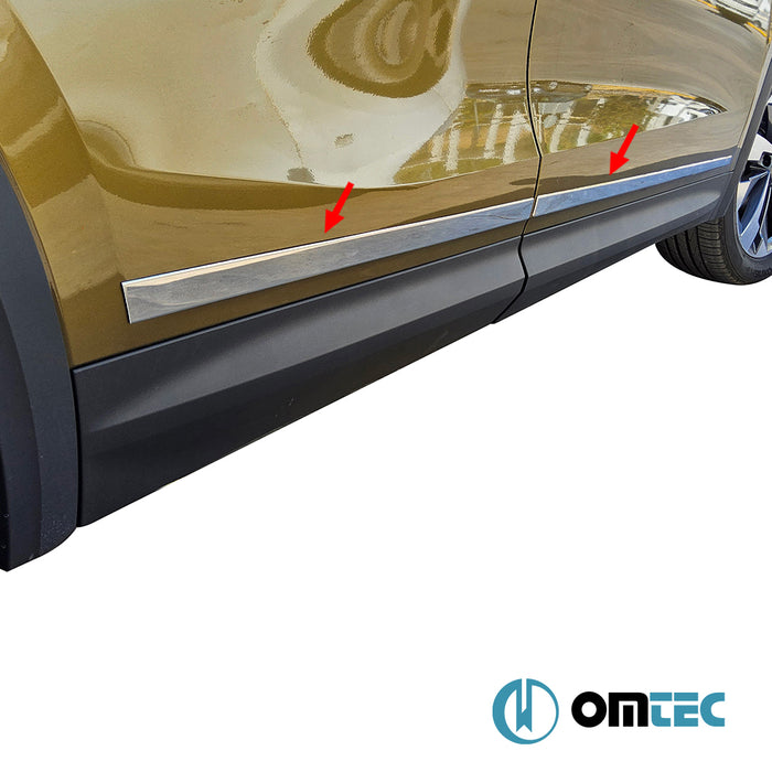 Side Door Streamer 4 Pcs. S.Steel (Gloss)  - Skoda Kodiaq - SUV II  - (2024-)