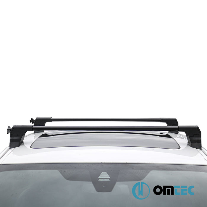 Barres De Toit Transversaless Elegance (Noir-V3) LITE 2 Pcs. Alu. - Ford C-Max - MPV I - (2003 - 2010)