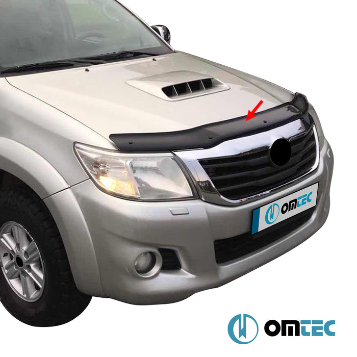 Bonnet Deflector (Black) ABS - Toyota Hilux - PK AN120 FL II - (2020-)