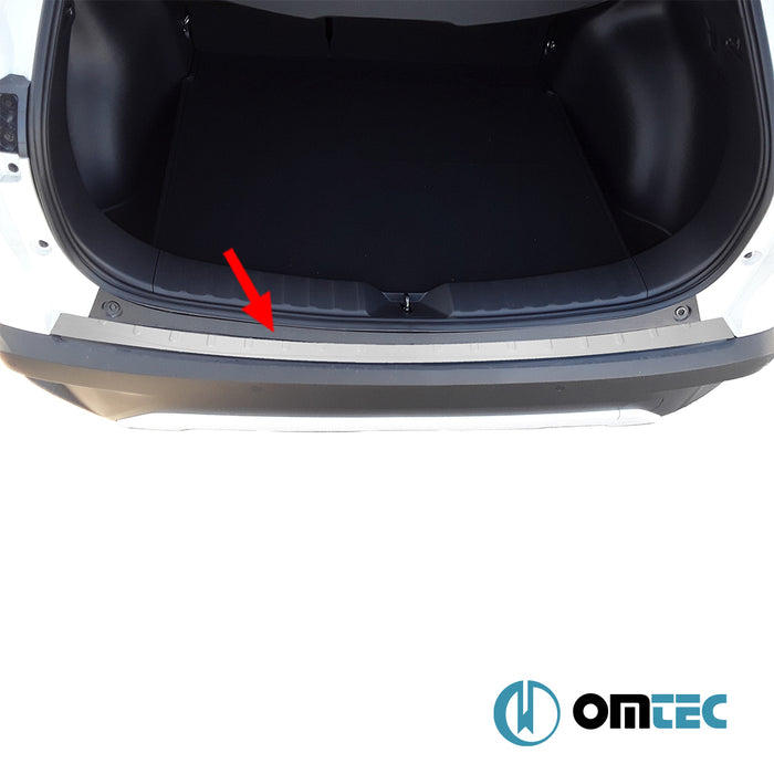 Pare chocs arrière - Seuil chromé en inox (Brossé) - Toyota Corolla Cross - SUV XG10  - (2020-)