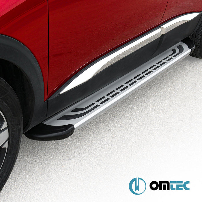 Side Step (FABA-Silver) 2 Pcs. - Toyota C-Hr Hybrid - SUV AX20  - (2023-)