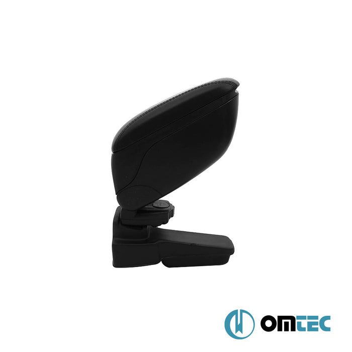 Armrest Box (Leatherette+Sliding+ABS Adapter) Black - Volkswagen Golf - HB 3D Mk4 - (1998 - 2003)