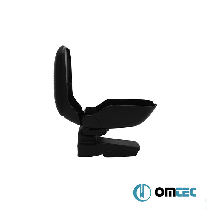 Armrest Box (Leatherette+Sliding+ABS Adapter) Black - Volkswagen Golf - HB 3D Mk4 - (1998 - 2003)