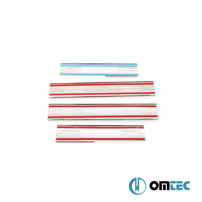 Exclusive Inner Door Sill Cover 4 Pcs. S.Steel - Volkswagen Touran - MPV 1T PRE-FL VE 1. MAKYAJ - (2003-2010)