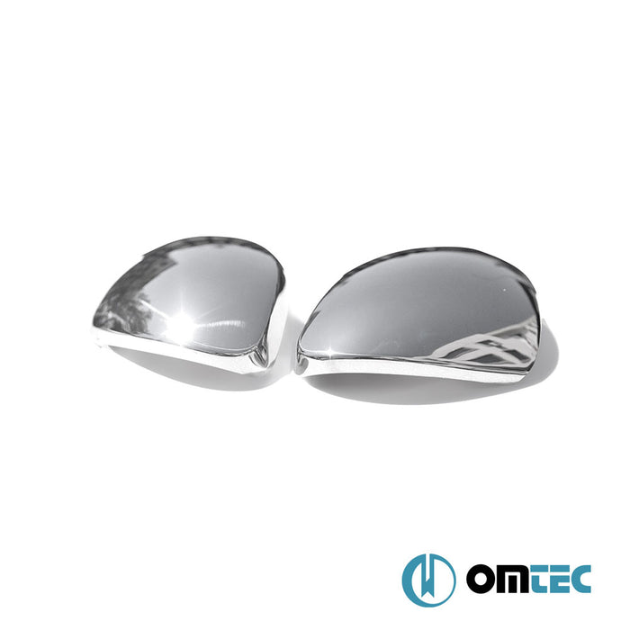 Rétroviseur - Coquilles chromées en inox (Brillant) - 2 pièces - Volkswagen Sharan - MPV 7N - (2010 - )