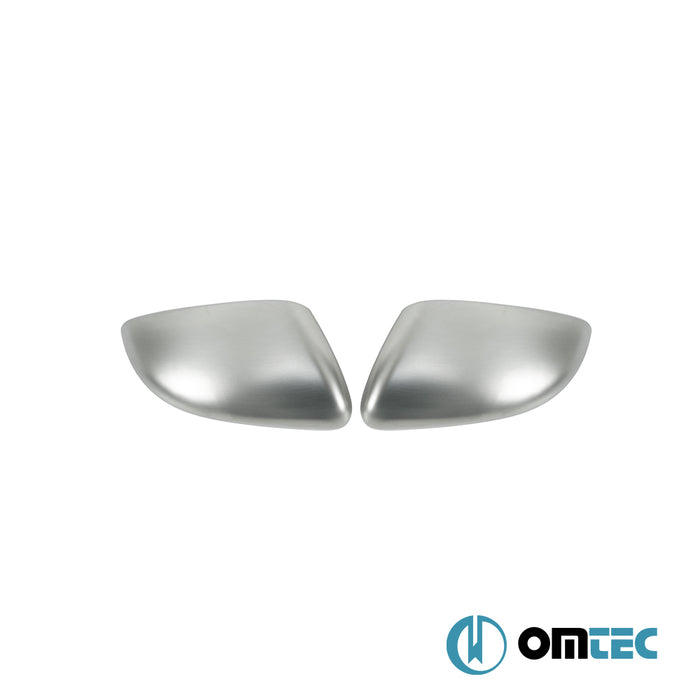 Rétroviseur - Coquilles chromées en inox - 2 pièces (Matt) - Volkswagen Golf - HB 5D Mk6  - (2009-2013)