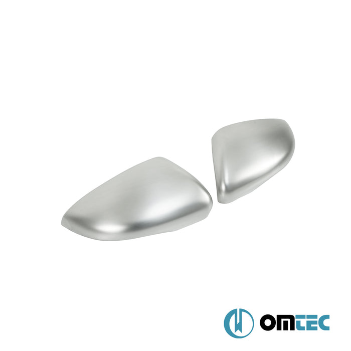 Rétroviseur - Coquilles chromées en inox - 2 pièces (Matt) - Volkswagen Golf - HB 5D Mk6  - (2009-2013)