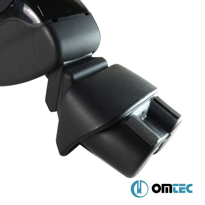 Armrest Box V2 (Leatherette+Sliding+ABS Adapter) Black - Volkswagen Caddy - MVN 2K - (2003 - 2020)