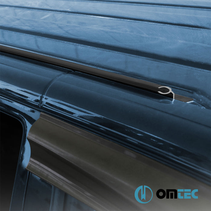 Awning Rail (Black) Alu. (L1) - Volkswagen Caddy - MVN 2K PRE-FL VE 1. MAKYAJ - (2003-2015)