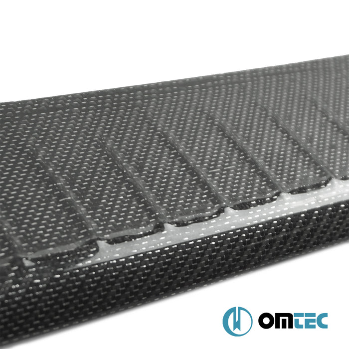 Rear Bumper Sill Cover (Carbon-Silver) - Volkswagen T5 Transporter - VAN T5  - (2003-2015)