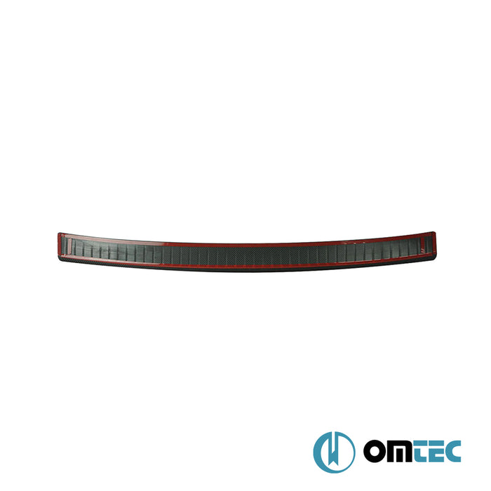 Rear Bumper Sill Cover (Carbon-Silver) - Volkswagen T5 Transporter - VAN T5  - (2003-2015)