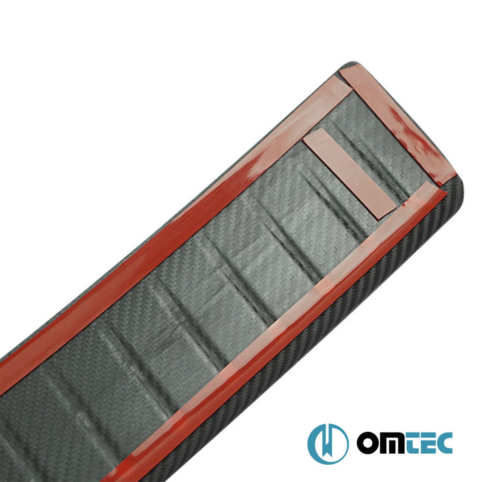 Rear Bumper Sill Cover (Carbon-Silver) - Volkswagen T5 Transporter - VAN T5  - (2003-2015)