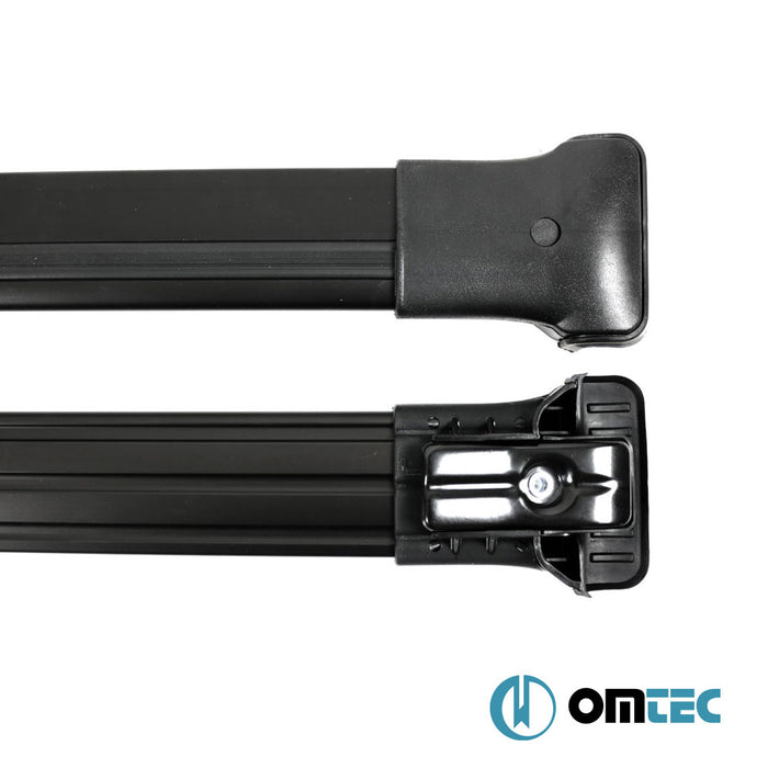 Barres De Toit Transversales (Elegance) Noir 2 Pcs. Alu. (Av=Ar) - Mercedes-Benz Vito - VAN W638 - (1996 - 2003)