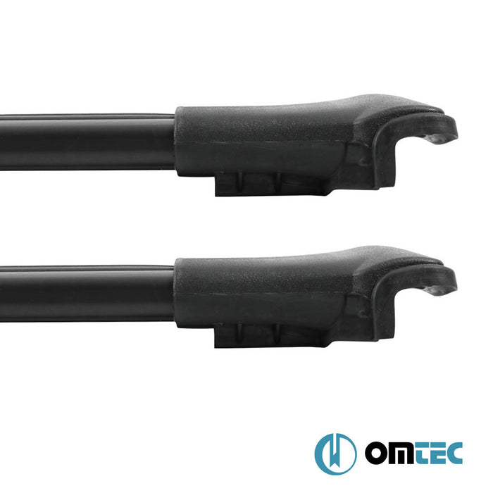 Barres De Toit Transversales (Elegance) Noir 2 Pcs. Alu. (Av=Ar) - Mercedes-Benz Vito - VAN W638 - (1996 - 2003)