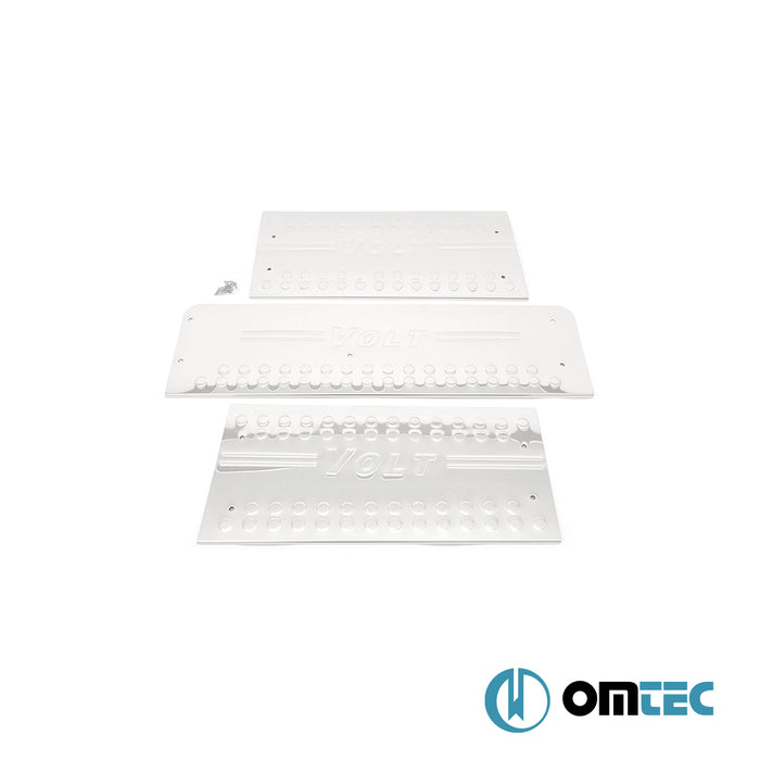 Seuil de porte - Line : Baguettes chromées en inox- 3 pièces - Volkswagen Volt - VAN 2D  - (1998-2006)