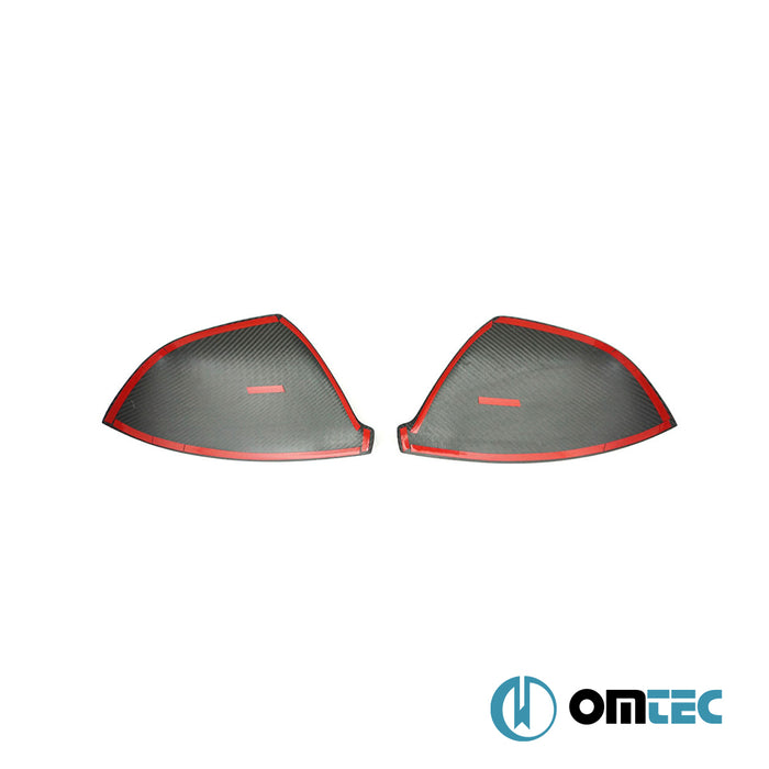 Mirror Cover 2 Pcs. (Carbon) - Volkswagen T5 Caravelle - VAN T5 FL - (2010-2015)