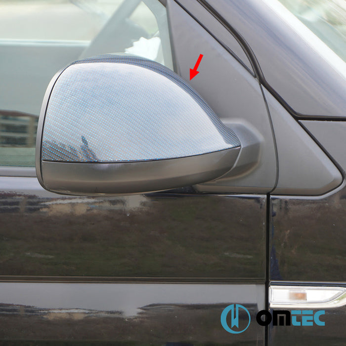 Mirror Cover 2 Pcs. (Carbon) - Volkswagen T5 Transporter - VAN T5 FL - (2010-2015)
