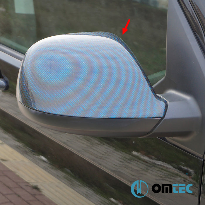 Rétroviseur - Coquilles chromées Fibre de Carbone - 2 pièces - Volkswagen T6 Multivan - VAN T6  - (2015-2022)