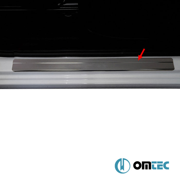 Line Door Sill 4 Pcs. S.Steel (Black) - Volkswagen Amarok - PK 2H  - (2010-2022)