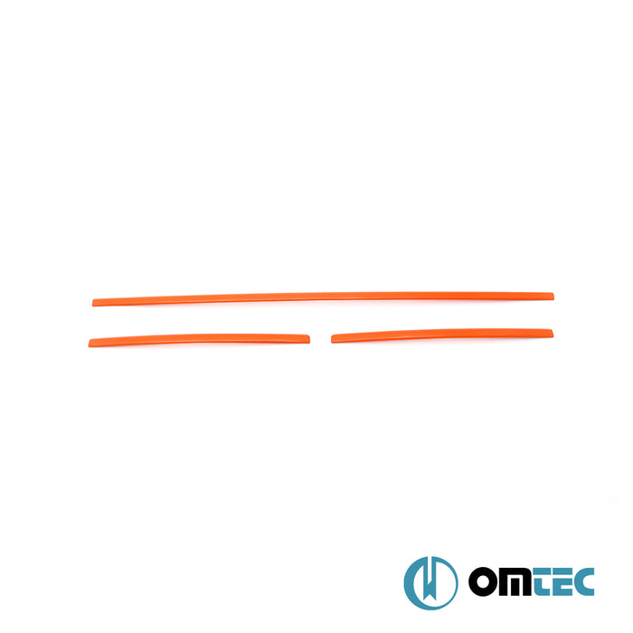 Ön Tampon Alt Izgara 3 Prç. P.Çelik (Turuncu) - Volkswagen T6 Transporter - VAN T6  - (2015-2024)