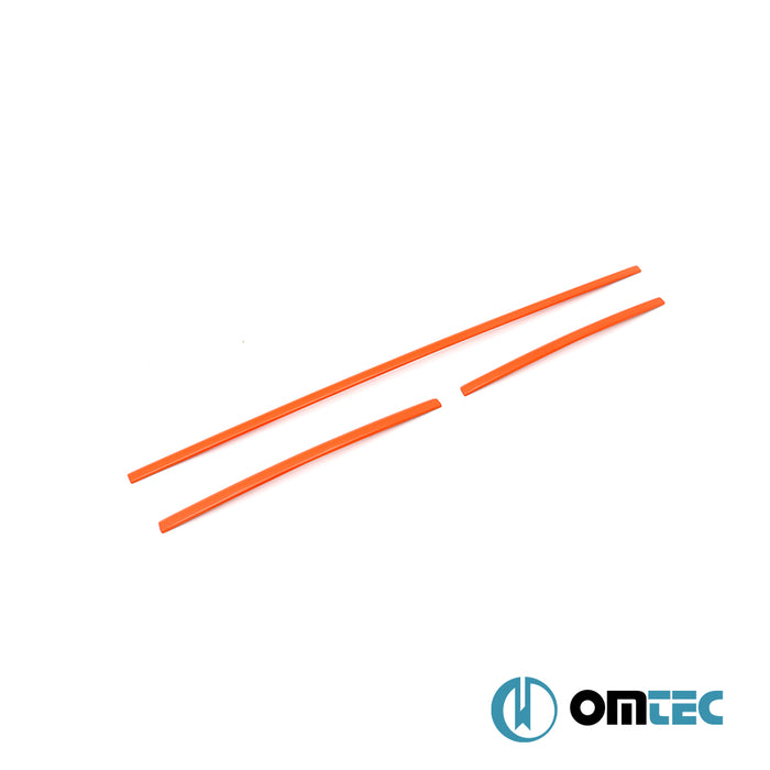 Ön Tampon Alt Izgara 3 Prç. P.Çelik (Turuncu) - Volkswagen T6 Transporter - VAN T6  - (2015-2024)