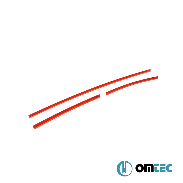 Ön Tampon Alt Izgara 3 Prç. P.Çelik (Turuncu) - Volkswagen T6 Transporter - VAN T6  - (2015-2024)