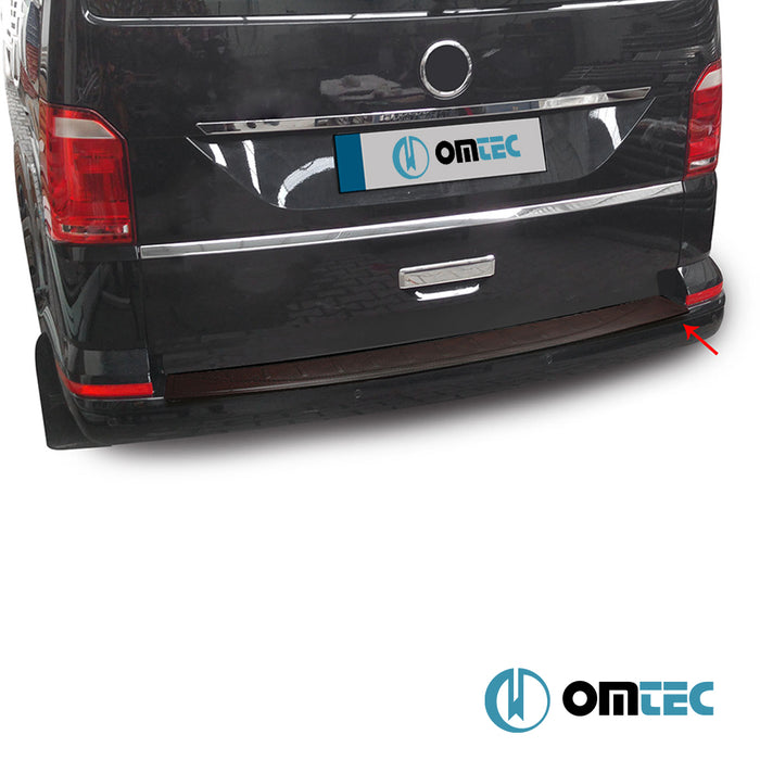 Arka Tampon Eşiği (Karbon-Kırmızı) - Volkswagen T6 Transporter - VAN T6  - (2015-2024)