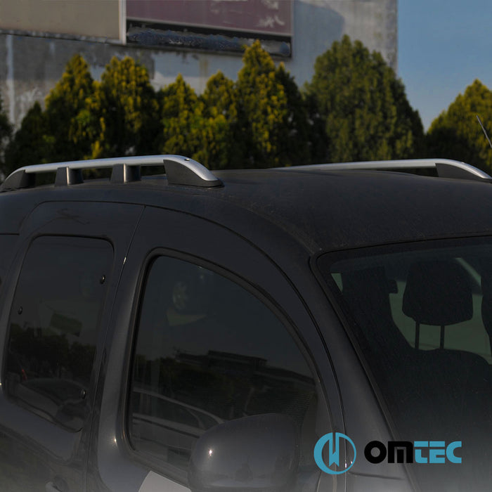 Barres de Toit Longitudinales (Elegance) Gris 2 pcs. Alu. (L2) - Ford Tourneo Connect - MVN SB  - (2021-)