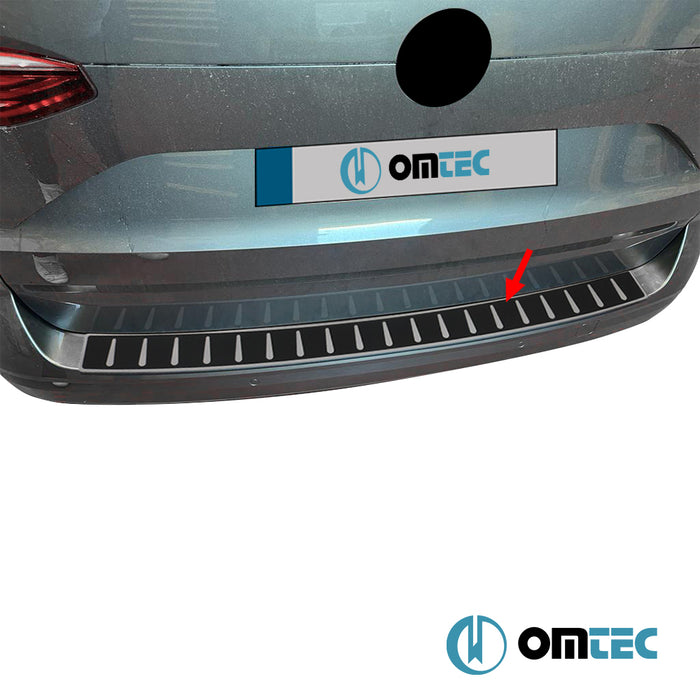 Karbon Folyolu Arka Tampon Eşiği P.Çelik (Desen 2) - Volkswagen T7 Multivan - VAN T7  - (2022-)