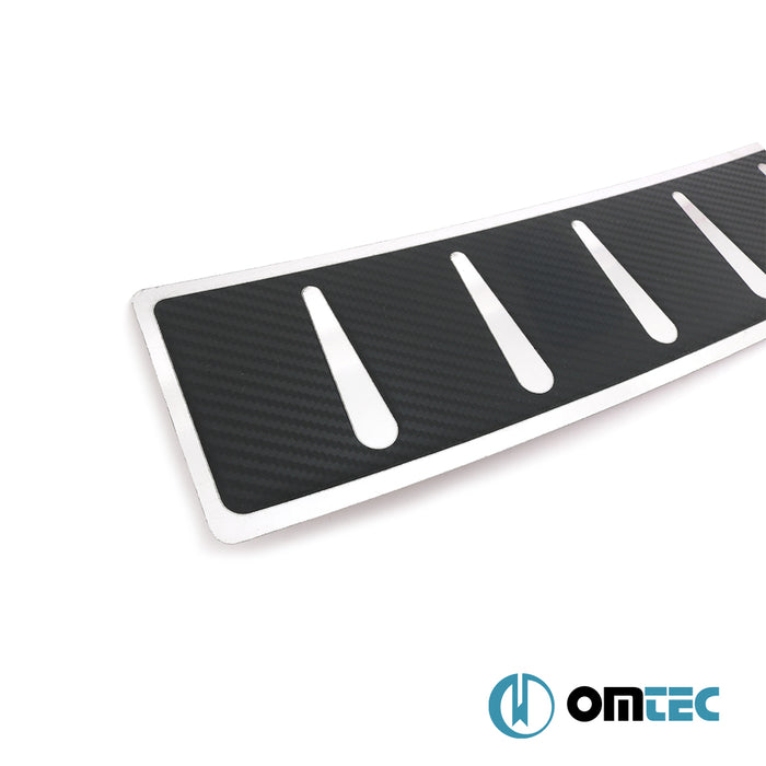 Karbon Folyolu Arka Tampon Eşiği P.Çelik (Desen 2) - Volkswagen T7 Multivan - VAN T7  - (2022-)