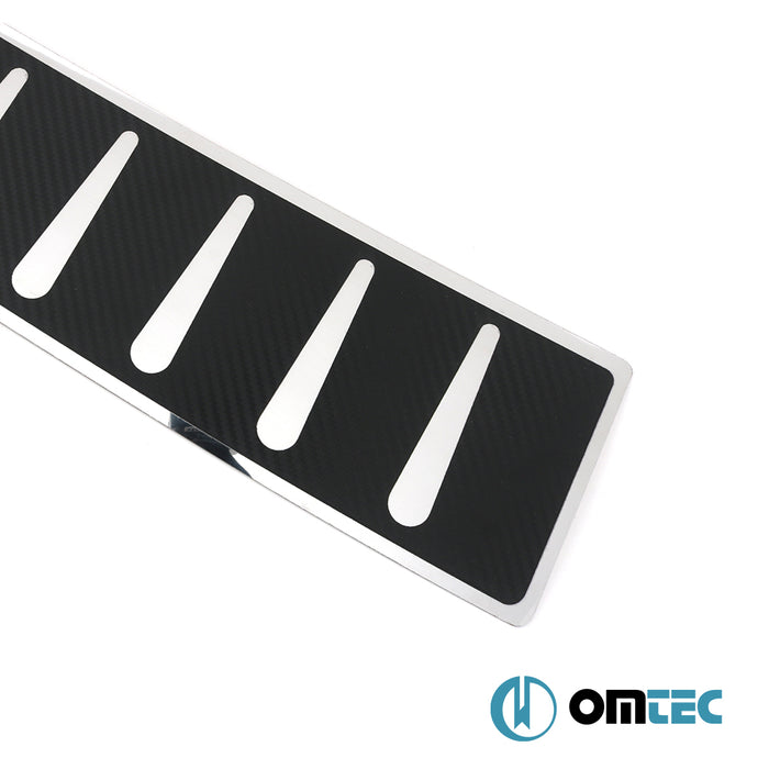 Karbon Folyolu Arka Tampon Eşiği P.Çelik (Desen 2) - Volkswagen Id.Buzz - MVN I  - (2022-)