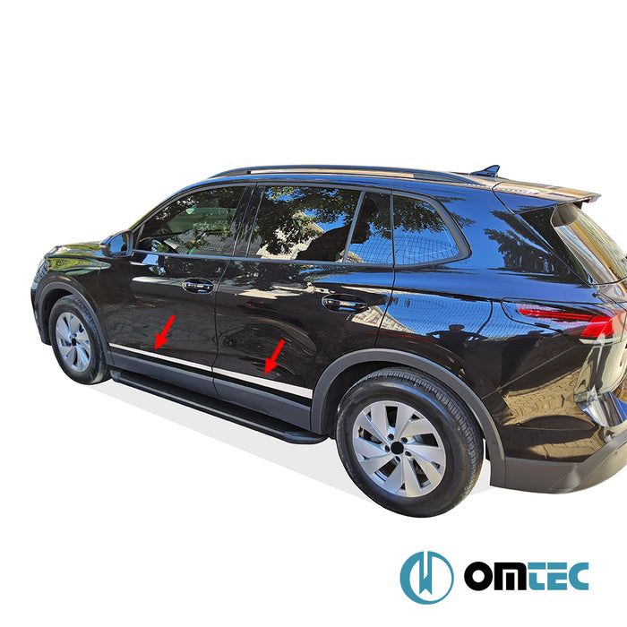 Yan Kapı Çıtası 4 Prç. P.Çelik (Parlak)  - Volkswagen Tiguan - SD III  - (2024-)