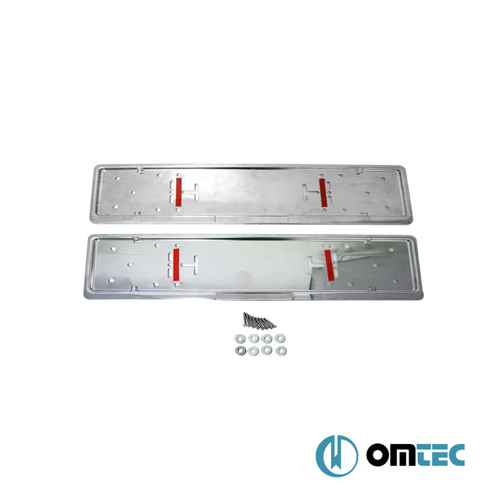 Licence Plate Frame 2 Pc. (S.Steel-Eu Version) - Universal Universal - _ _  - (UNIVERSAL)
