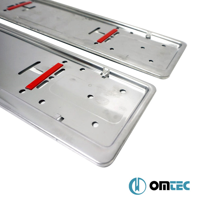 Licence Plate Frame 2 Pc. (S.Steel-Eu Version) - Universal Universal - _ _  - (UNIVERSAL)