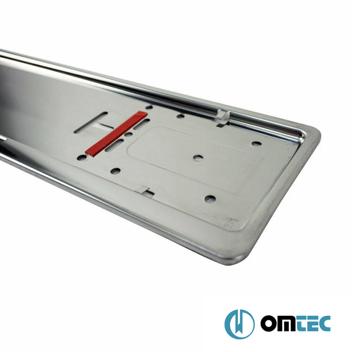 Licence Plate Frame 2 Pc. (S.Steel-Eu Version) - Universal Universal - _ _  - (UNIVERSAL)