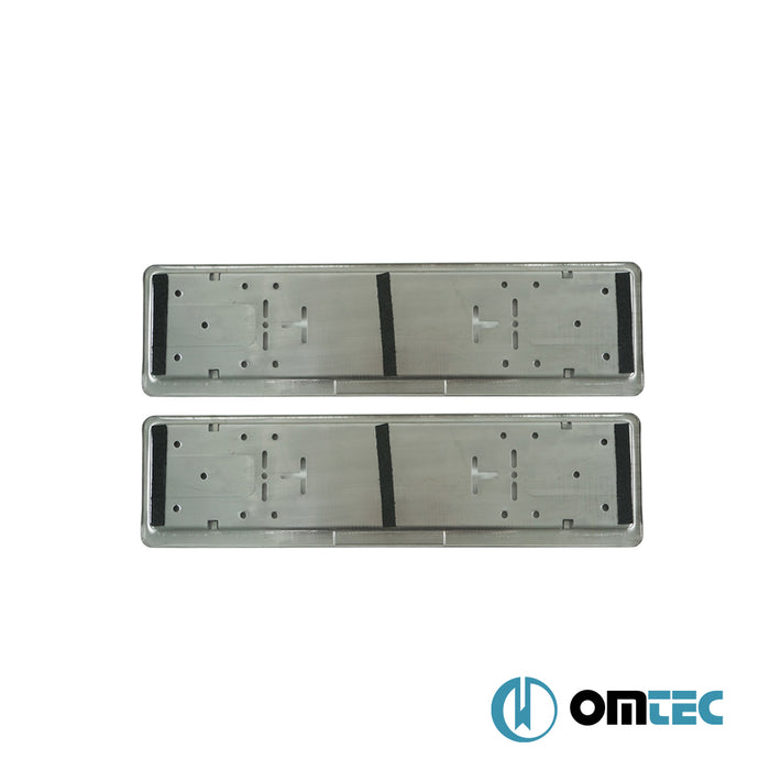 Licence Plate Frame 2 Pc. (S.Steel-Eu Version) - Universal Universal - _ _  - (UNIVERSAL)