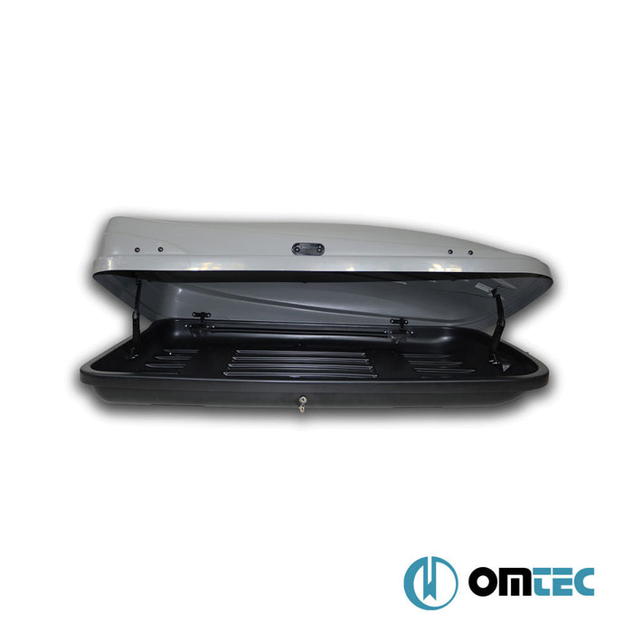 Roof Box (Gloss-Grey-250 LT-Right Side Opening) - Universal