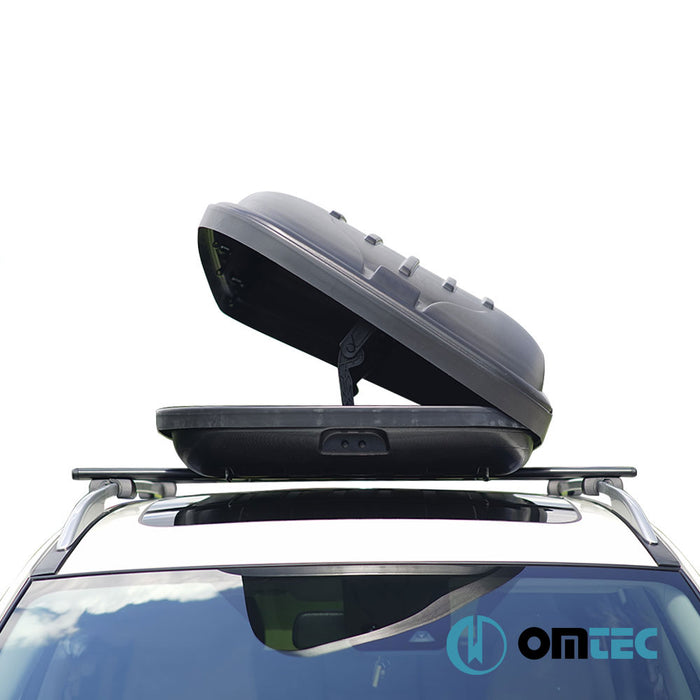 Roof Box (Black-350 LT-Right Side Opening) - Universal