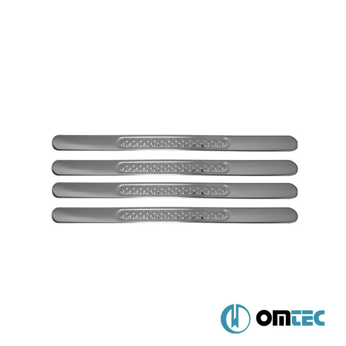 Seuil de porte - Pointsill : Baguettes chromées en inox (Brillant) - 4 pièces - Opel Mokka E - SUV I  - (2020-)