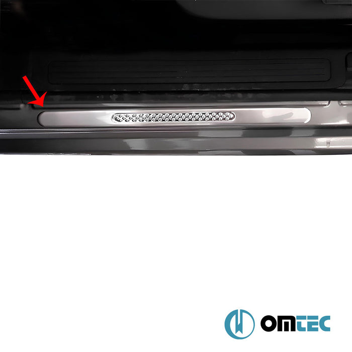 Seuil de porte - Pointsill : Baguettes chromées en inox (Brillant) - 2 pièces - Ford Bronco Sport - SUV CX430  - (2021-)